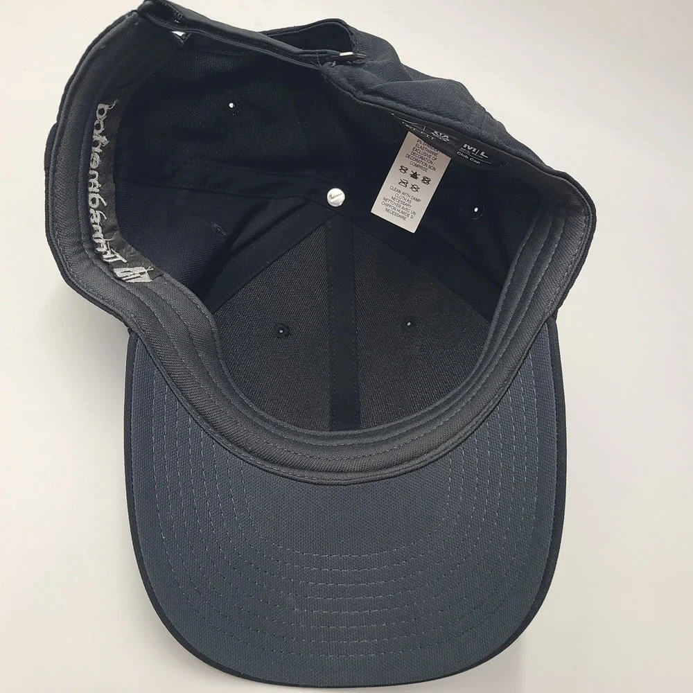 Nike Hat Adjustable Black White Transamerica Swoosh Logo Dri-Fit Club Cap Men